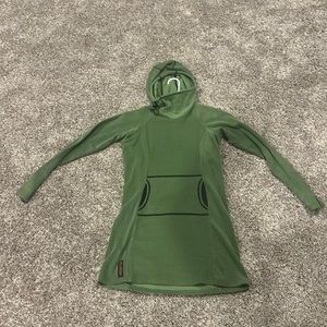 Melanzana green small micro grid dress